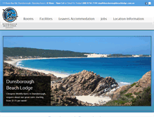 Tablet Screenshot of dunsboroughbeachlodge.com.au